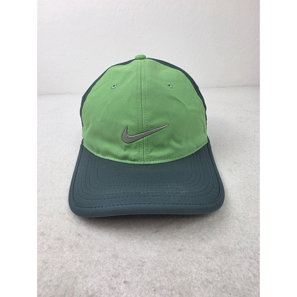 Nike Golf Vapor RZN Lime Green Hat Swoosh Logo Strapback 639673-362 OSFM
